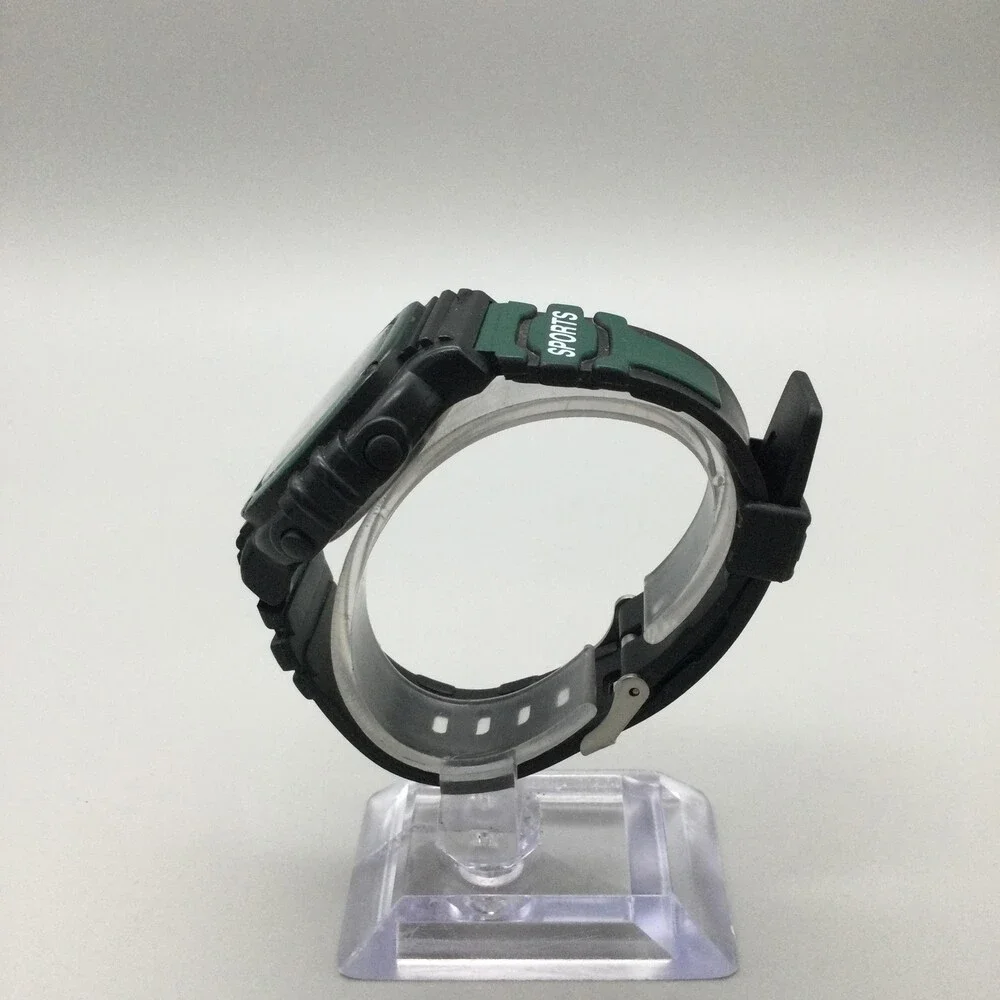 Vintage SEGA-GLO Sega Sports Mens Watch 43mm Digital Chronograph New Battery
